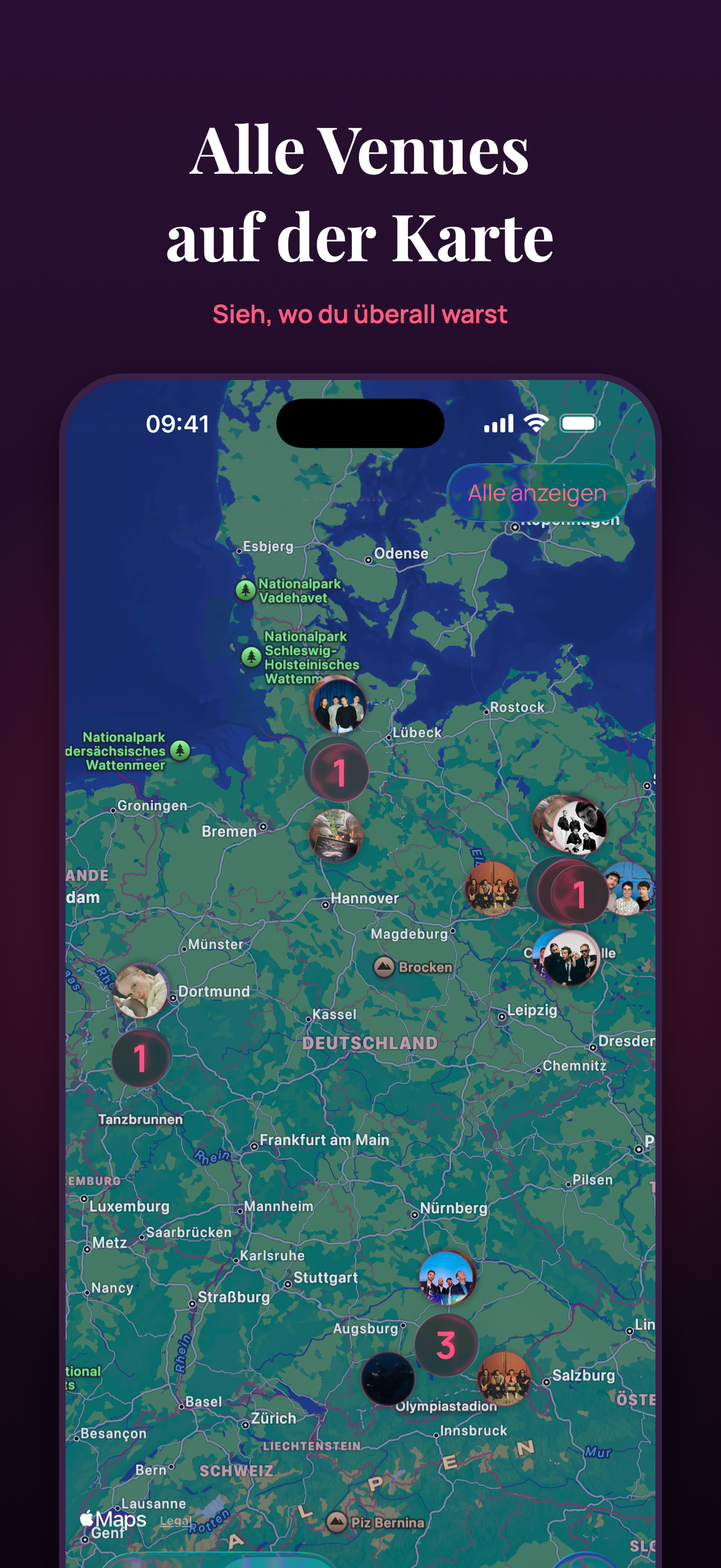 Konzertkarte in ConcertJournal